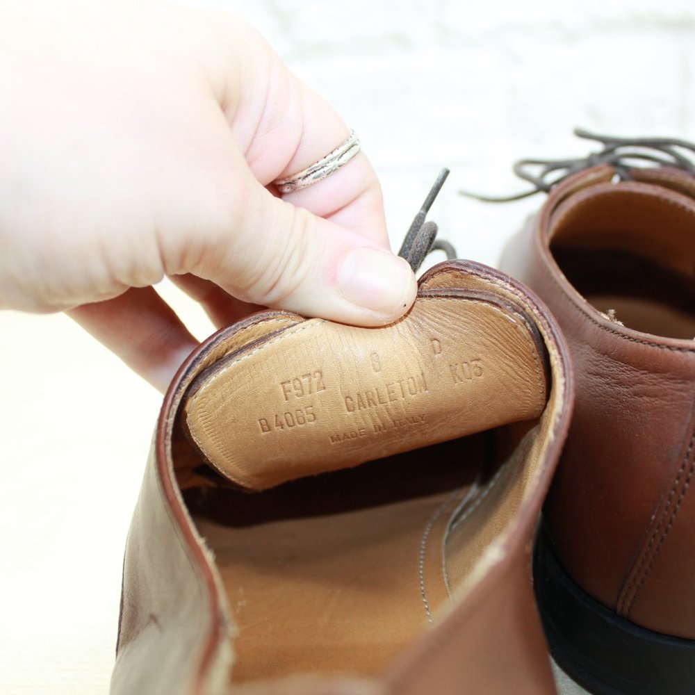 Coach Carleton Brown Leather Lace up Oxford Dress Shoes Size 8 D - Picture 7 of 9